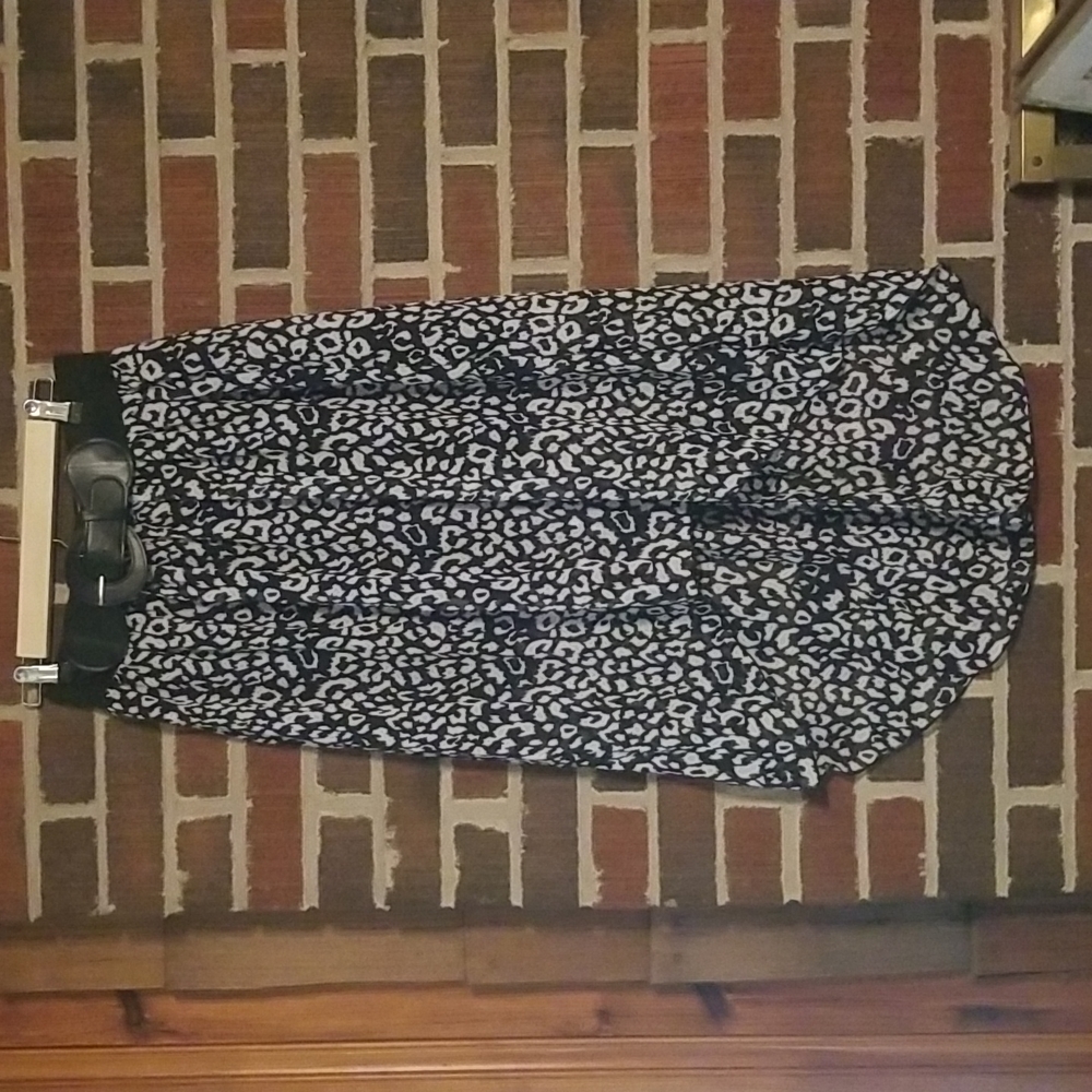 Black and white skirt
